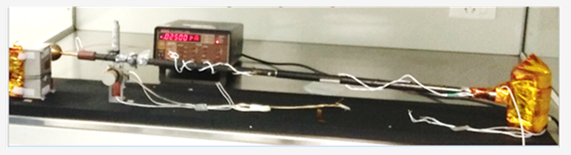 Actual size view of the Langmuir Probe (LP) payload developed for Chandrayaan-3 mission, used to study plasma near the lunar surface.